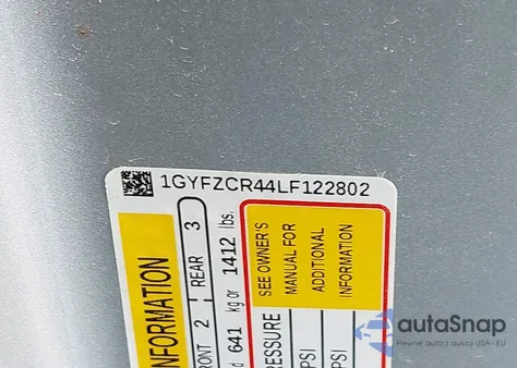 2020 Cadillac Xt4 Fwd Premium Luxury из США, поврежденный, VIN 1GYFZCR44LF122802